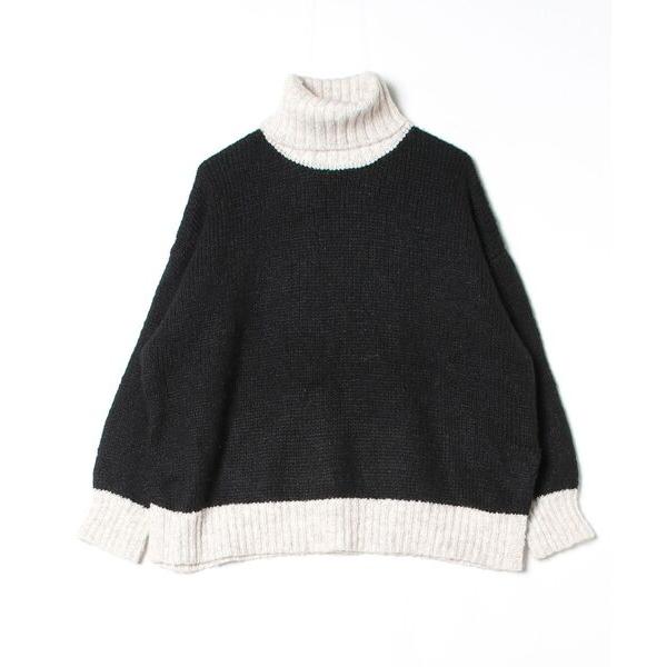 「Java」 タートルネックニット S ブラック レディース