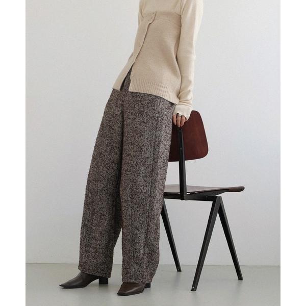 「LIAN」 スラックス FREE ブラウン レディース