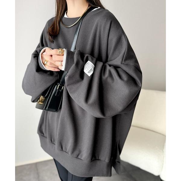 「Java」 スウェットカットソー LARGE グレー レディース