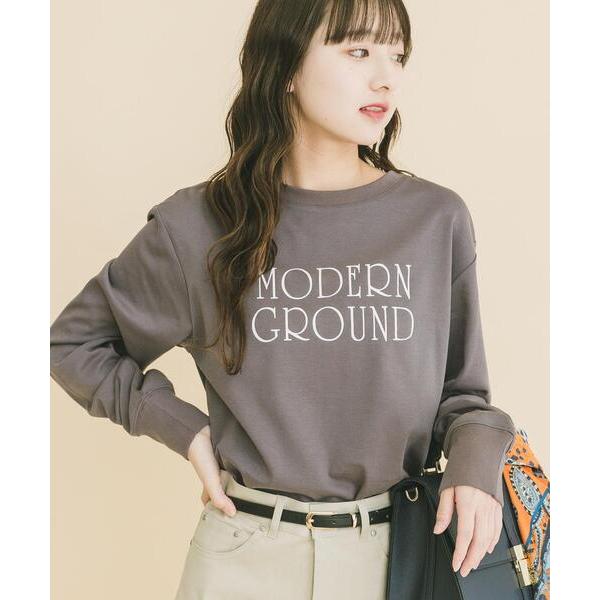 tシャツ 「防汚/抗菌/UVカット」ロゴプリントロンTシャツ(楽着シリーズ) レディース