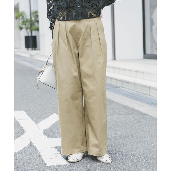 パンツ 「イージーケア」ストレッチチノパンツ(楽着シリーズ) レディース