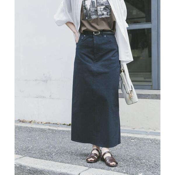 スカート 「イージーケア」ストレッチチノスカート(楽着シリーズ)