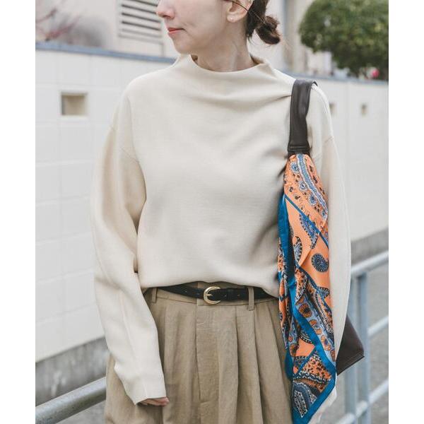 ニット セーター ボトルネックニットプルオーバー レディース