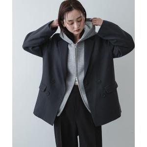 パーカー コクーンスリーブZIPパーカー レディース