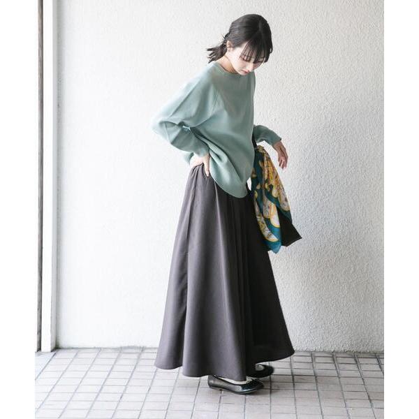 ワンピース スウェットライクニットスカートセット