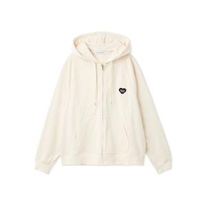 パジャマ 「HOMME」裏毛ハートロゴ刺繍パーカ メンズ