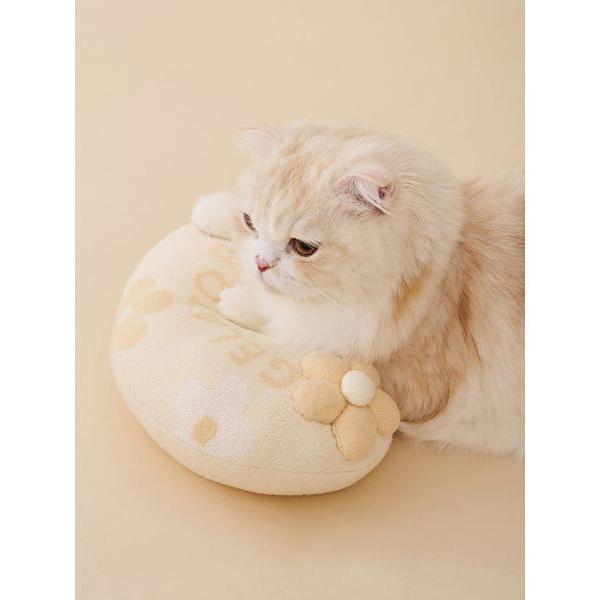 犬 ハーネス リード 「CAT＆DOG」スムーズィーフラワーモチーフニットピロー