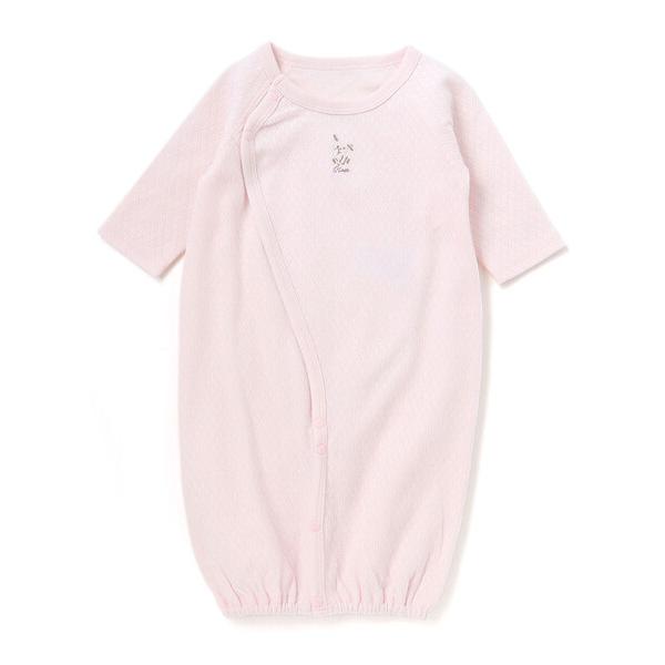 ベビー肌着 アニマルクマウサギ恐竜刺しゅう接結インナー2WAYオールベビー(50~70cm)