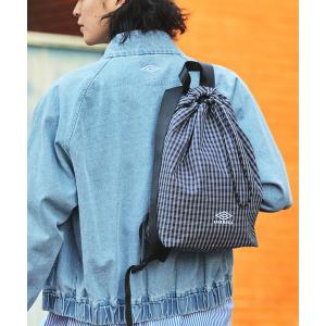 デイバック リュック UMBRO/アンブロ SP Packable Mini Bag/別注 チェック＆ストライプ パッカブル ミニバッグ メンズ