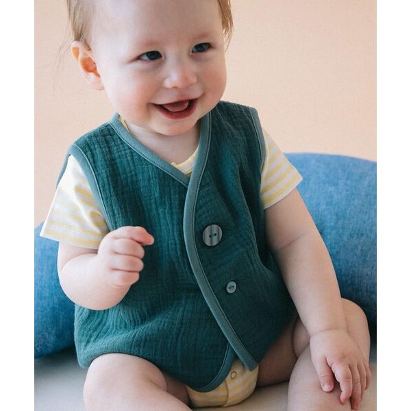 ベスト ベビー ダブルガーゼ ベスト 2026SS（70〜80cm） キッズ 子供服 男の子 女の子