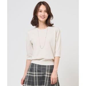 ニット セーター BASIC HT COTTON クルーネック ニット レディース