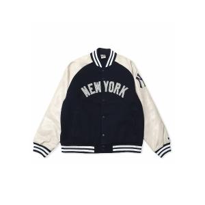 スタジャン ファナティクス「Fanatics」‐ ニューヨーク ヤンキース メルトンジャケット「New York Yankees PU MELTON