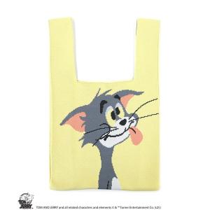 ハンドバッグ 「公式」TOM and JERRY　チアフルニットマルシェバッグ
