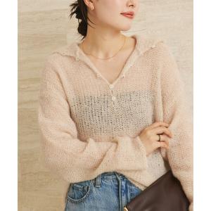 ニット セーター 「追加」ALPACA MIX BUTTON ニット 4 レディース