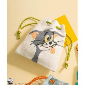 ポーチ 「公式」TOM and JERRY　チアフルニット巾着 レディース