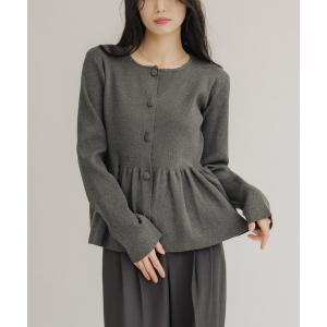 カーディガン アメリペプラムカーデ レディース