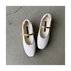 スニーカー ストラップバレエスニーカー レディース