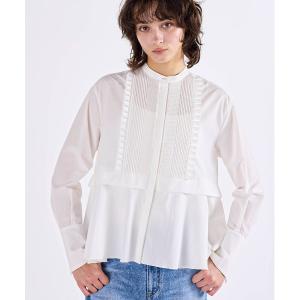 ブラウス シャツ tuck frill flare shirt レディース