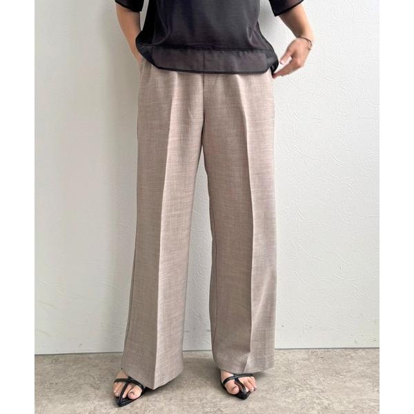 スラックス パンツ 「セレモニー」ラメベルトパンツ レディース