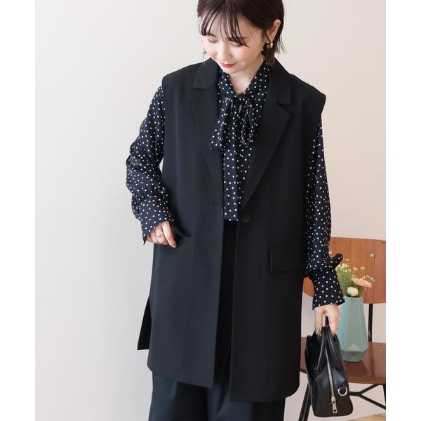 ベスト ジレ 「イージーケア」テーラードジレ レディース