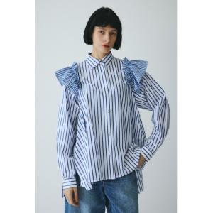 ブラウス シャツ Frill sleeve shirt　　フリルスリーブシャツ レディース