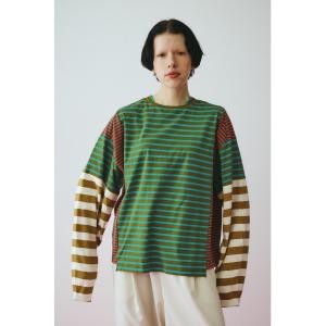 tシャツ Patchwork cut tops　　パッチワークカットトップス レディース