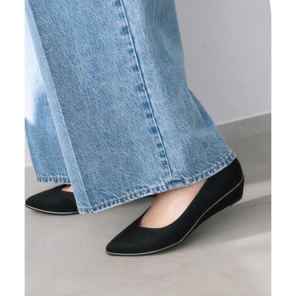 パンプス 3.5cmメタルラインウェッジ