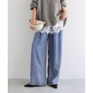 ジーンズ デニム デニムパンツ テンセルデニムイージーワイドパンツ レディース