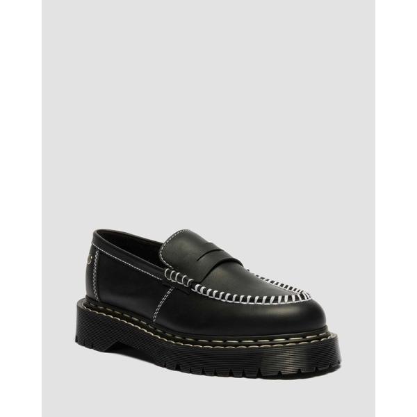 ローファー Dr. Martens/ドクターマーチン PENTON BEX ホワイトダブルステッチ ...