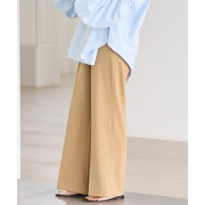 スラックス パンツ beautiful tuck パンツ レディース