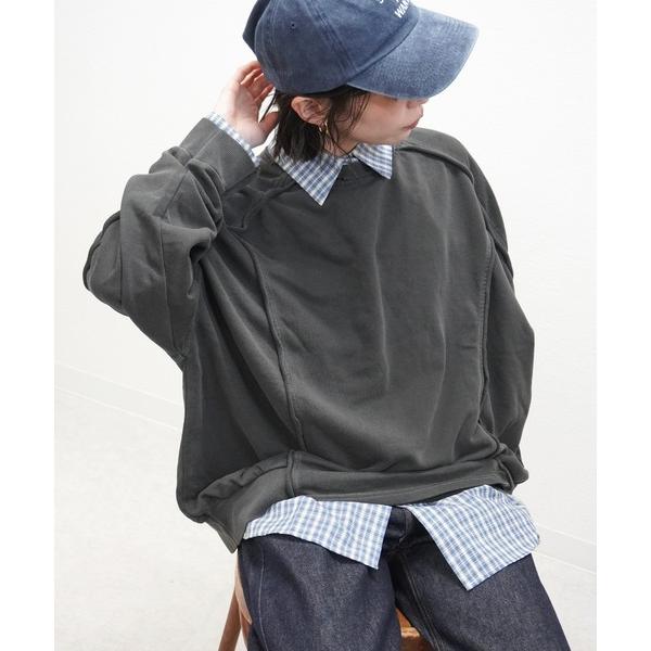 トレーナー スウェット 裏毛ピグメントPO レディース