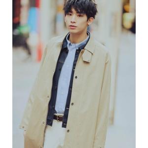 ステンカラーコート コート コットンナイロンストレッチ ステンカラーコート メンズ