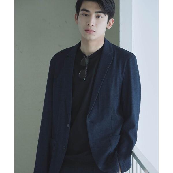 セレモニースーツ カジュアルスーツ 「セットアップ対応」デニムライクストレッチ テーラードジャケット...