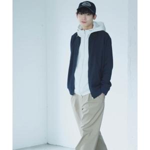 ブルゾン アウター デニムライクストレッチ ジップアップブルゾン メンズ