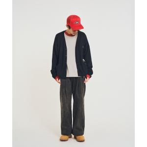 カーディガン 「EFFECTEN」Stitch smooth cardigan メンズ レディース