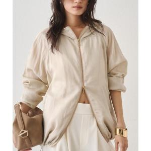 パーカー シアーZIPパーカー レディース