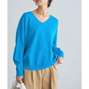 ニット セーター 多機能Vネックルーズニット レディース