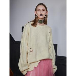 「PAMEO POSE」 長袖ニット FREE ホワイト レディース