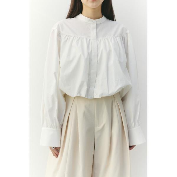 ブラウス シャツ ギャザーバルーンブラウス レディース