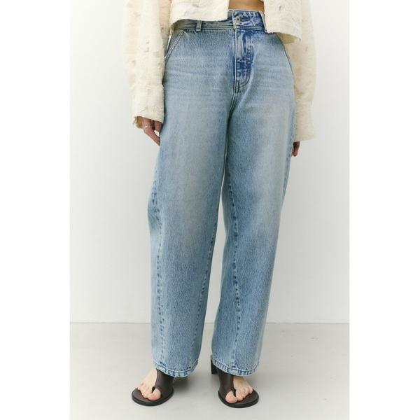 ジーンズ デニム デニムパンツ カーブラインデニム レディース