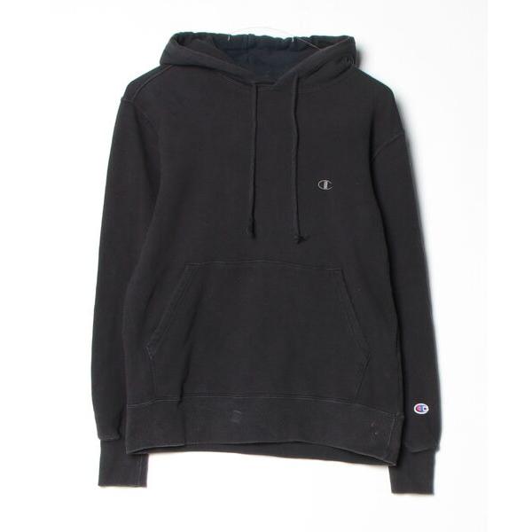 「Champion」 プルオーバーパーカー M ブラック メンズ