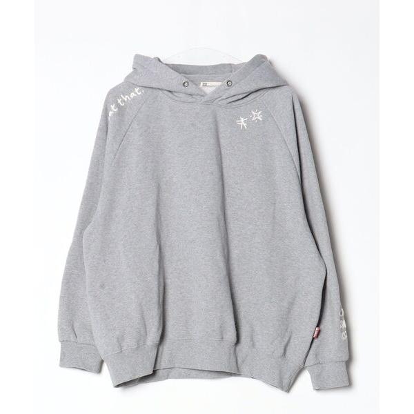 「Java」 プルオーバーパーカー MEDIUM 杢グレー レディース