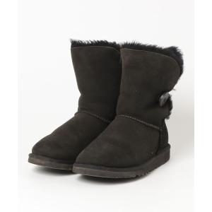 「UGG」 ムートンブーツ 22cm ブラック レディース