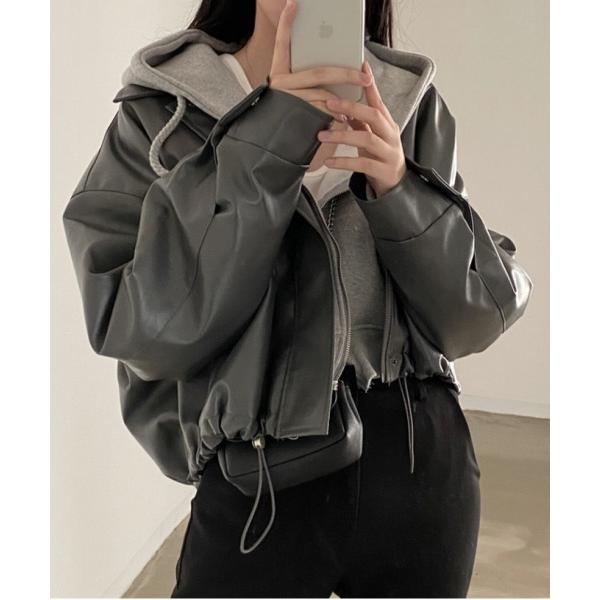 「by muni:r」 ブルゾン FREE ブラック レディース