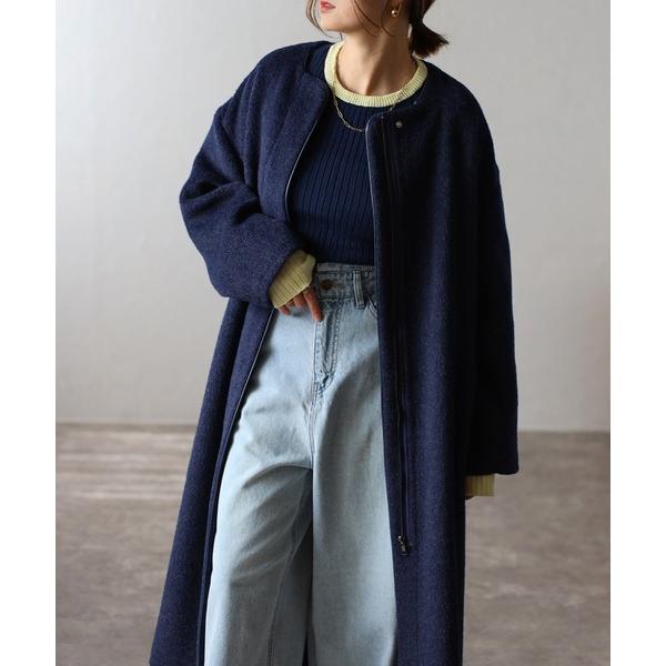 「Bonjour Sagan」 コート FREE ネイビー レディース