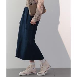 「saloon」 デニムスカート FREE ネイビー レディース