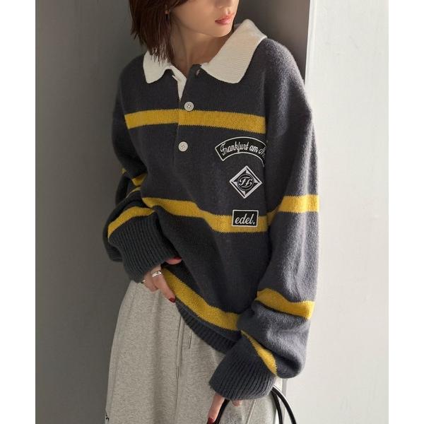 「Java」 長袖ニット LARGE グレー レディース