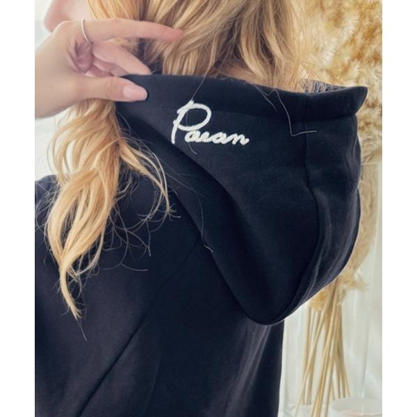 「Java」 プルオーバーパーカー MEDIUM ネイビー レディース