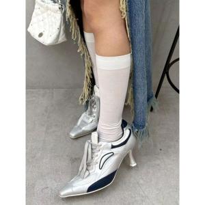 パンプス ポインテッドスニーカーヒール