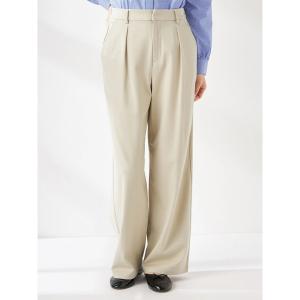 スラックス パンツ ジャージセミワイドパンツ レディース